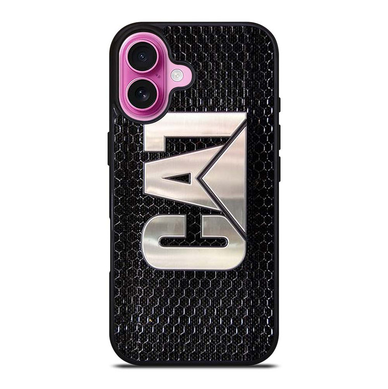 CATERPILLAR CAT LOGO TRACTOR METAL EMBLEM iPhone 16 Plus Case Cover