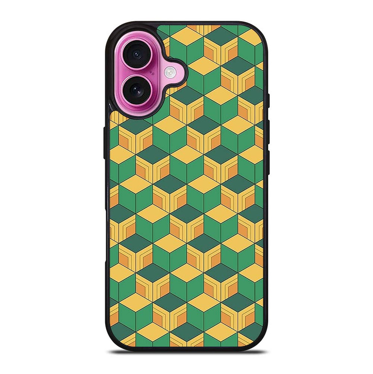 DEMON SLAYER TOMIOKA PATTERN iPhone 16 Plus Case Cover