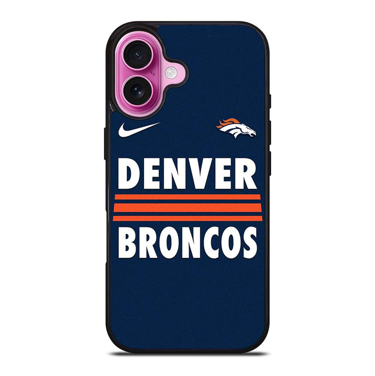 DENVER BRONCOS NIKE iPhone 16 Plus Case Cover