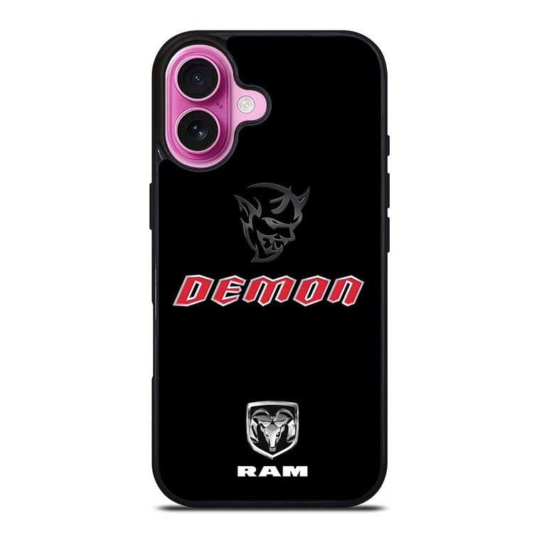 DODGE RAM DEMON LOGO iPhone 16 Plus Case Cover
