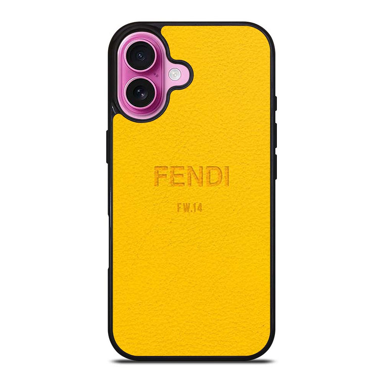 FENDI ROMA YELLOW iPhone 16 Plus Case Cover