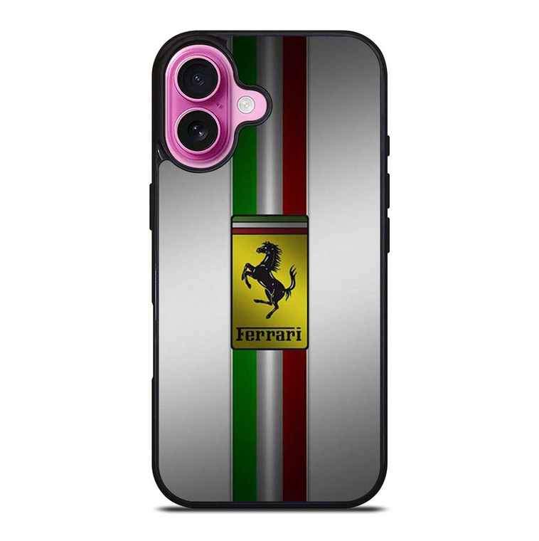 FERRARI SUPER CAR LOGO 2 iPhone 16 Plus Case Cover