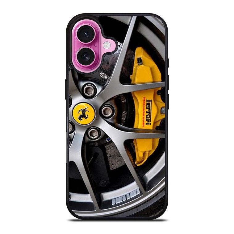 FERRARI WHEEL LOGO ICON iPhone 16 Plus Case Cover