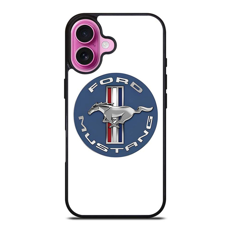 FORD MUSTANG LOGO CIRCLE iPhone 16 Plus Case Cover