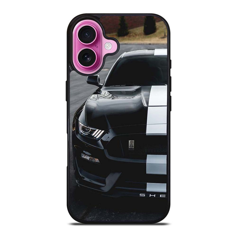 FORD MUSTANG SHELBY BLACK iPhone 16 Plus Case Cover