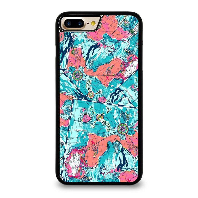 LILLY PULITZER MAP PATTERN iPhone 7 / 8 Plus Case Cover