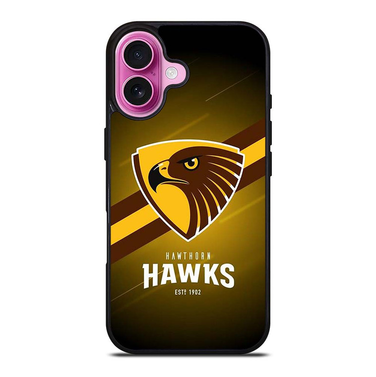 HAWTHORN HAWKS FOOTBALL CLUB LOGO AUSTRALIA TEAM iPhone 16 Plus Case Cover