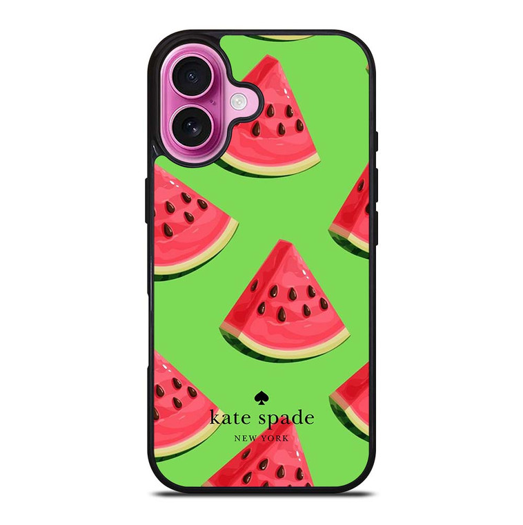 KATE SPADE NEW YORK FASHION LOGO WATER MELON ICON iPhone 16 Plus Case Cover