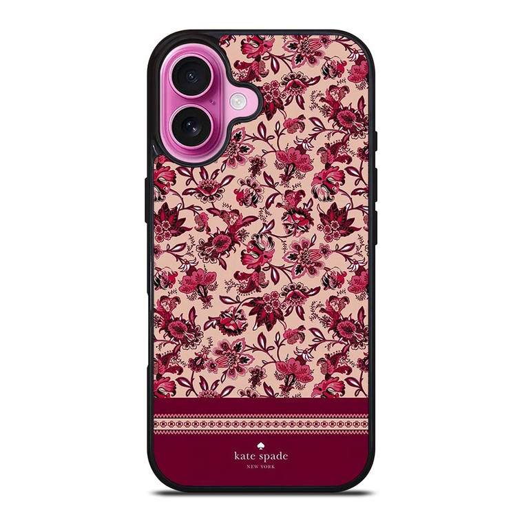 KATE SPADE NEW YORK RED FLORAL iPhone 16 Plus Case Cover