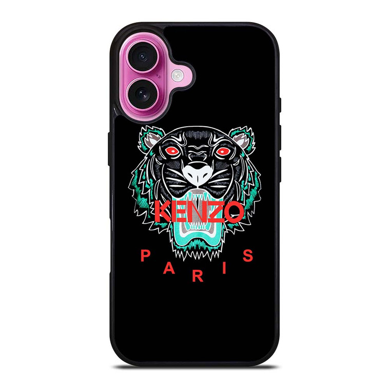 KENZO PARIS BLACK iPhone 16 Plus Case Cover