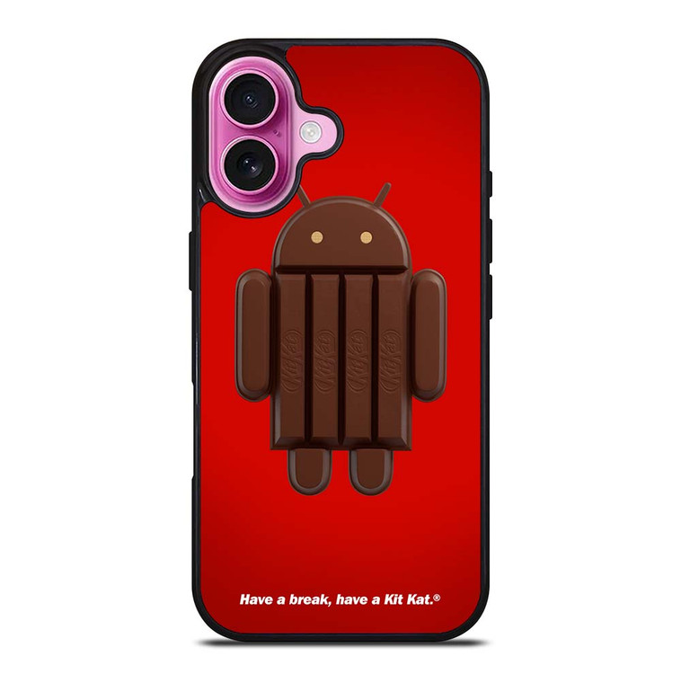 KIT KAT CHOCOLATE ANDROID ICON iPhone 16 Plus Case Cover