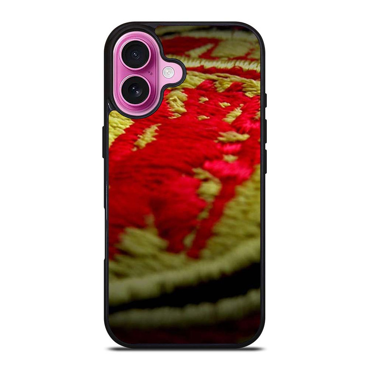 MANCHESTER UNITED EMBOIDERED LOGO iPhone 16 Plus Case Cover