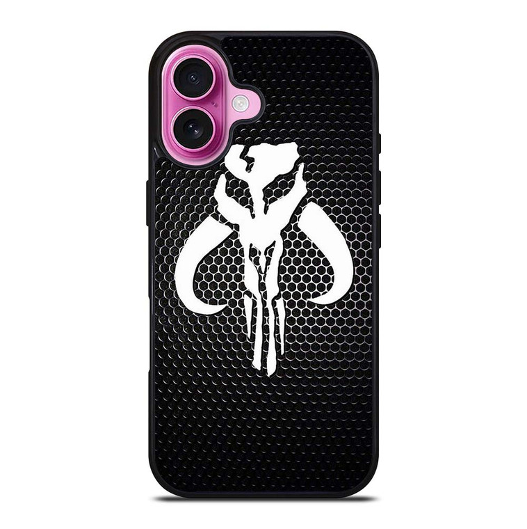 MANDALORIAN METAL CARBON LOGO iPhone 16 Plus Case Cover