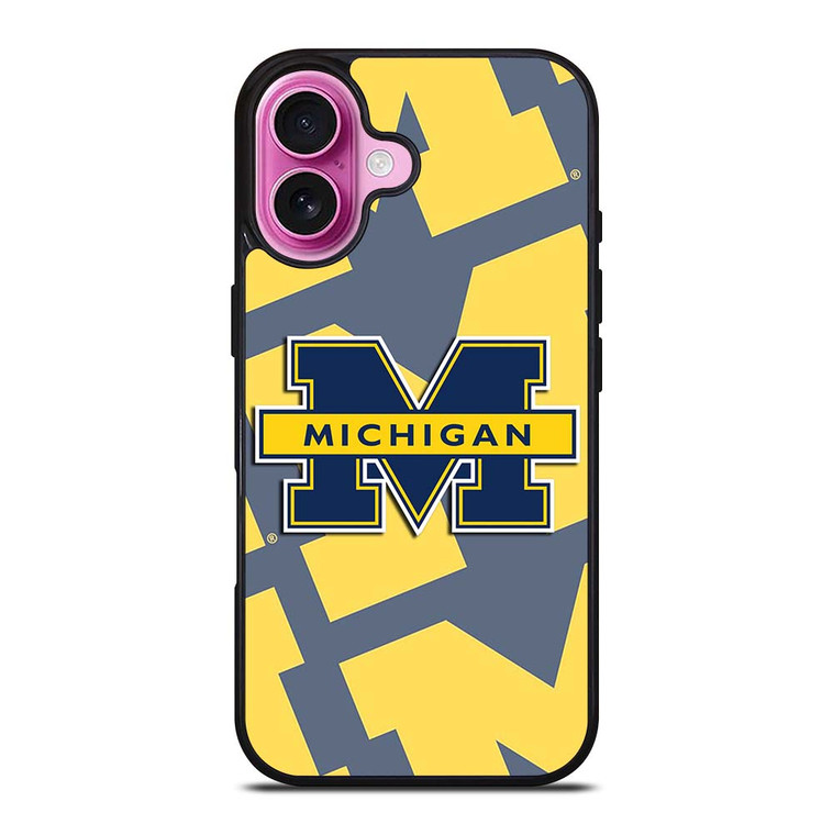 MICHIGAN WOLVERINES LOGO iPhone 16 Plus Case Cover