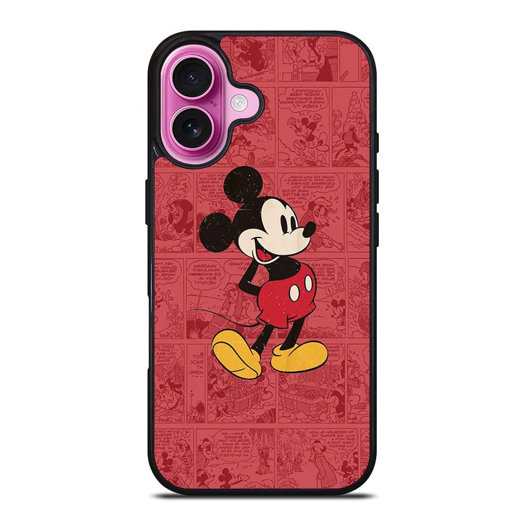 MICKEY MOUSE RETRO COMIC iPhone 16 Plus Case Cover