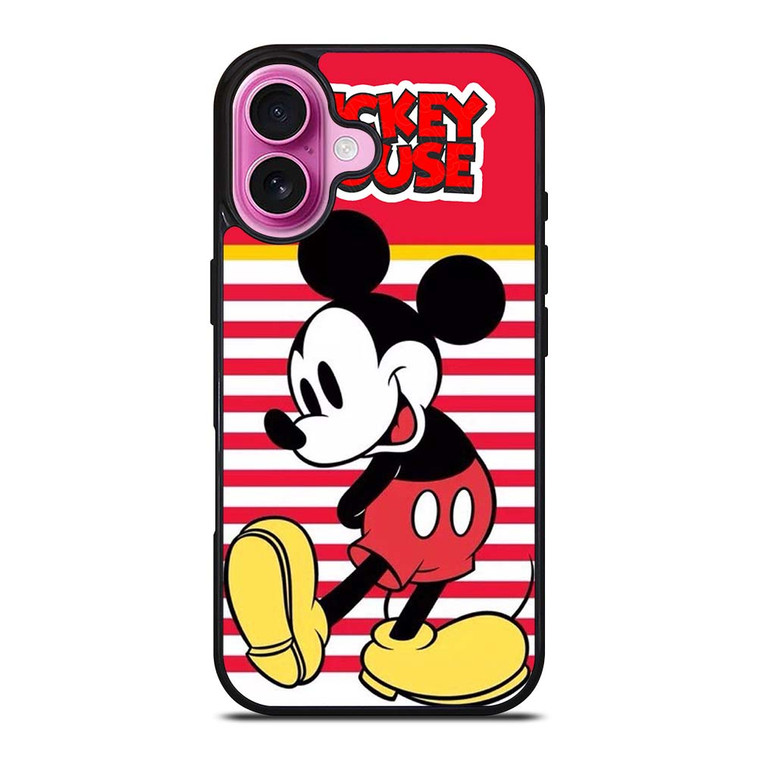 MICKEY MOUSE STRIPE DISNEY iPhone 16 Plus Case Cover