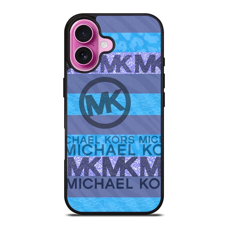 MK MICHAEL KORS LOGO BLUE ICON iPhone 16 Plus Case Cover