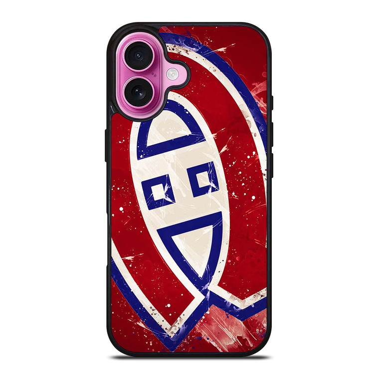 MONTREAL CANADIENS NHL SPLASH LOGO iPhone 16 Plus Case Cover