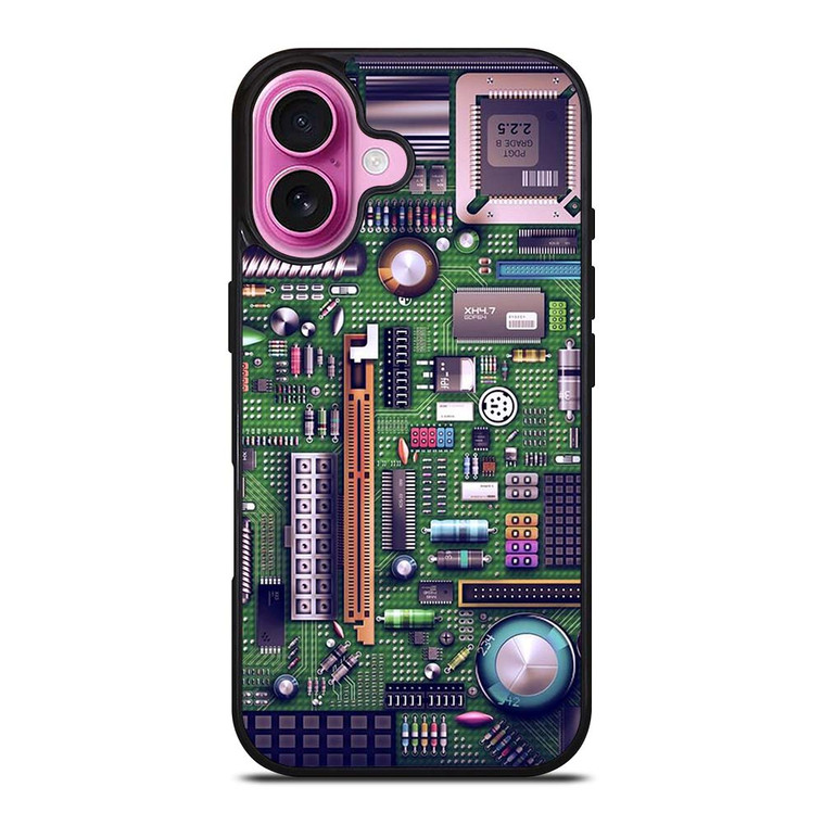 MOTHERBOARD CIRCUIT BOARD COMPUTER iPhone 16 Plus Case Cover