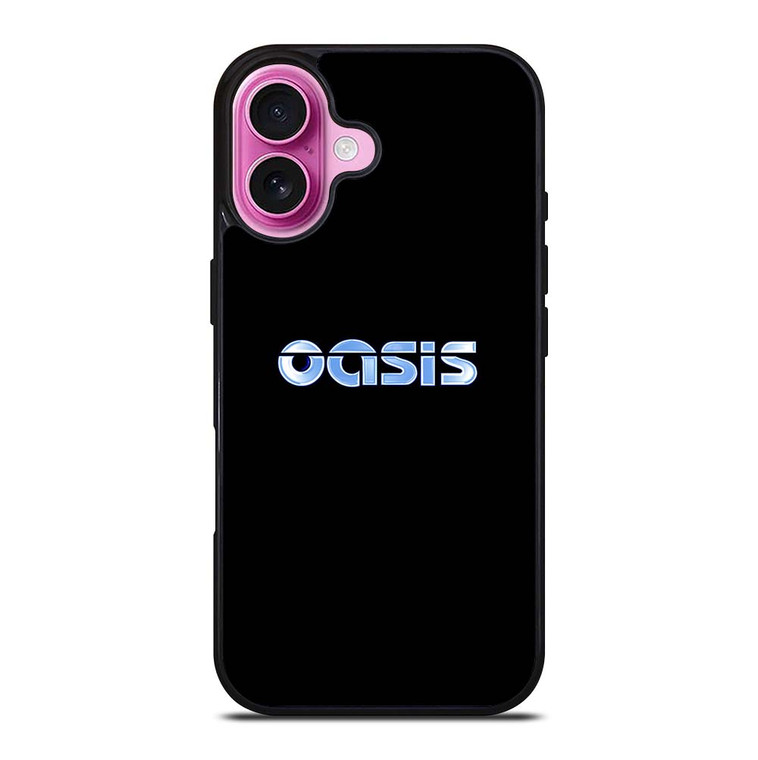 OASIS BAND ROCK LOGO CHROME iPhone 16 Plus Case Cover