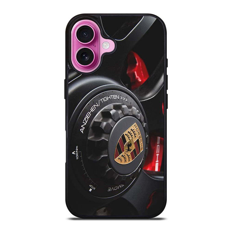 PORSCHE WHEEL LOGO ICON iPhone 16 Plus Case Cover