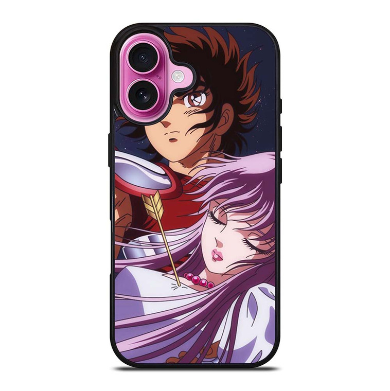 SAINT SEIYA AND PRINCESS iPhone 16 Plus Case Cover