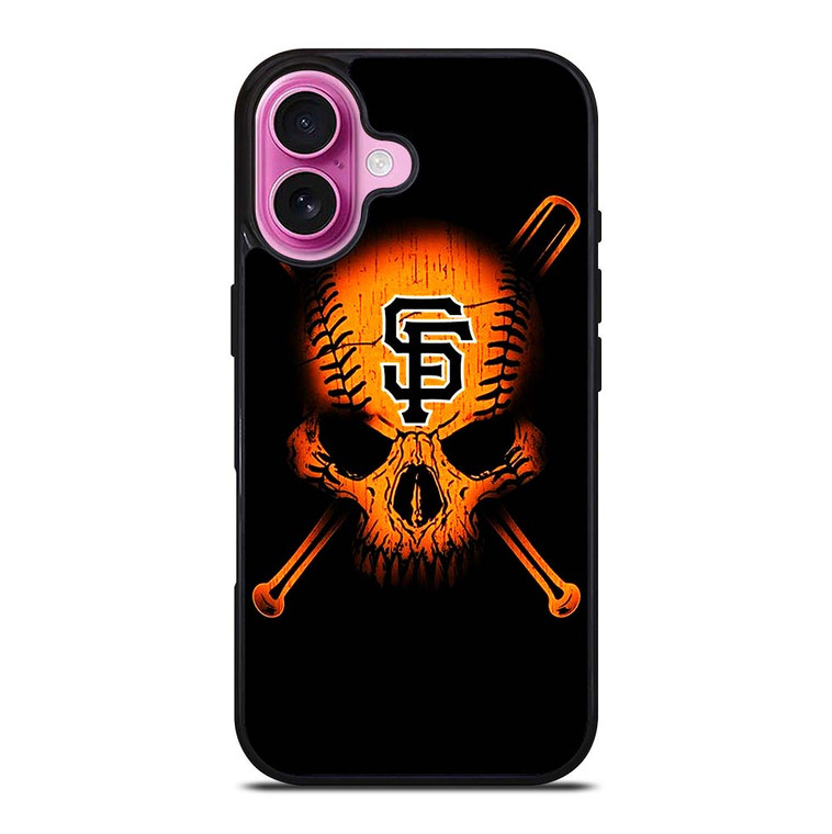 SAN FRANCISCO GIANTS LOGO BASEBALL SKULL iPhone 16 Plus Case Cover