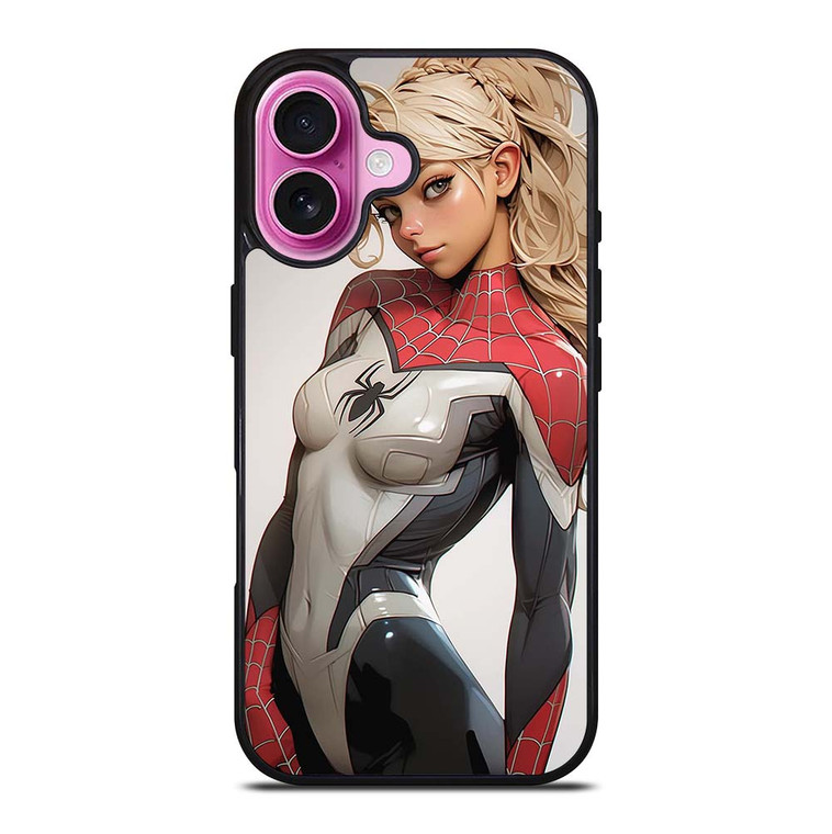SPIDER GIRL SEXY MARVEL COMICS CARTOON iPhone 16 Plus Case Cover