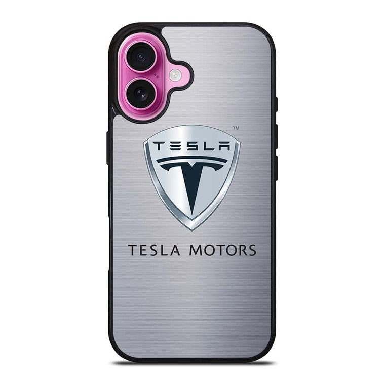 TESLA MOTORS LOGO iPhone 16 Plus Case Cover
