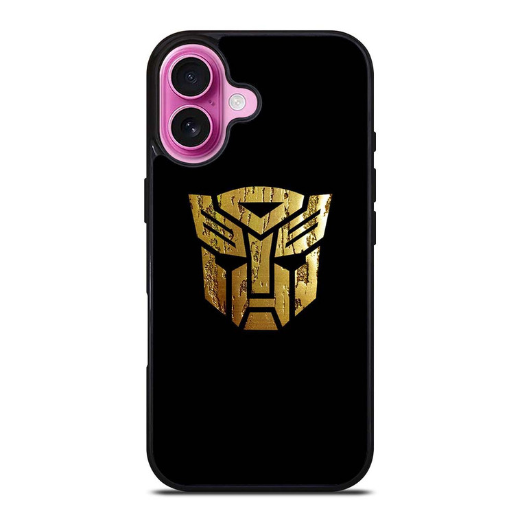 TRANSFORMERS AUTOBOT LOGO GOLD iPhone 16 Plus Case Cover