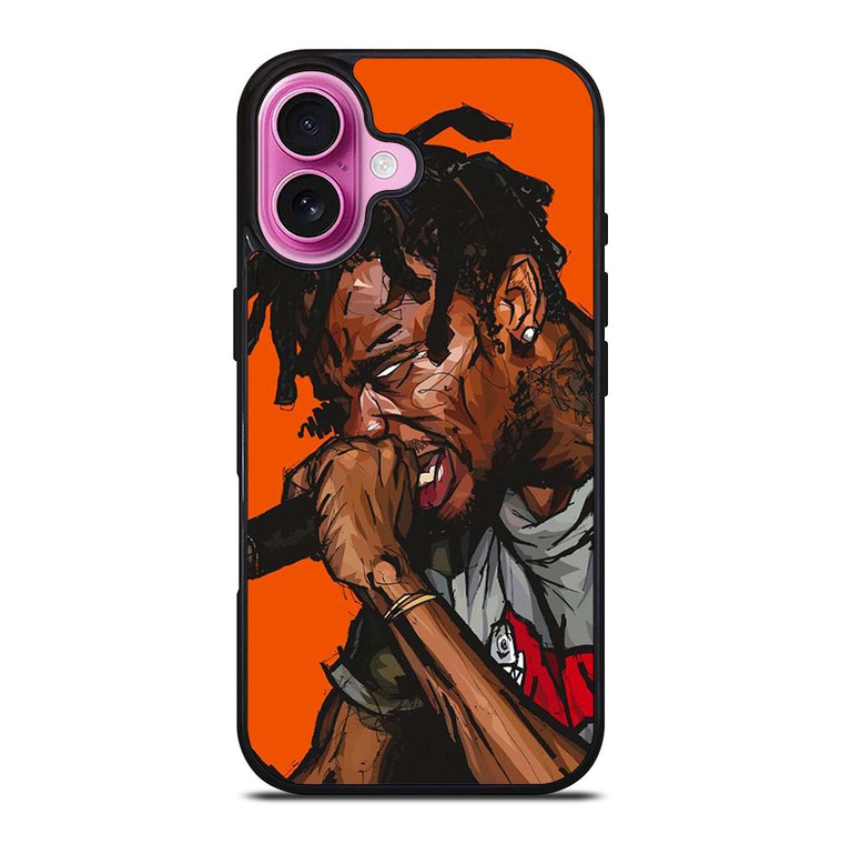 TRAVIS SCOTT ART iPhone 16 Plus Case Cover