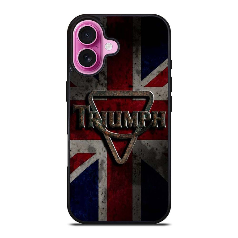TRIUMPH MOTORCYCLE EMBLEM 2 iPhone 16 Plus Case Cover