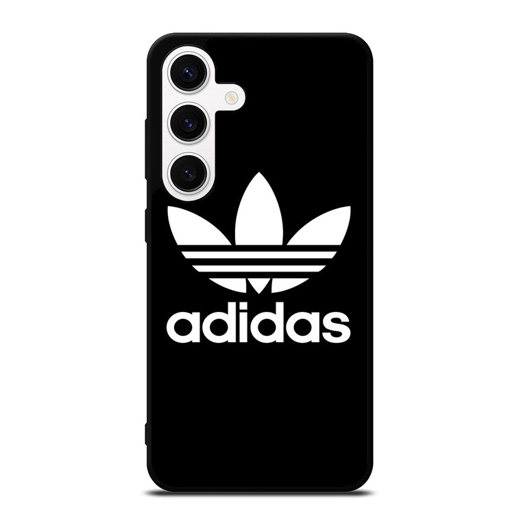 ADIDAS LOGO BLACK WHITE Samsung Galaxy S24 Case Cover