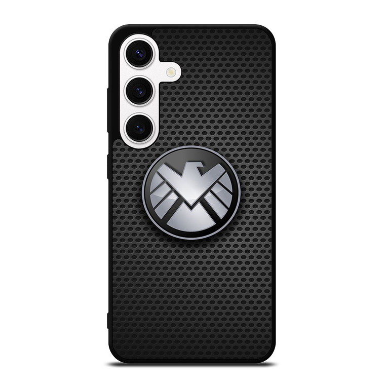 AGENTS OF SHIELD MARVEL LOGO METAL Samsung Galaxy S24 Case Cover