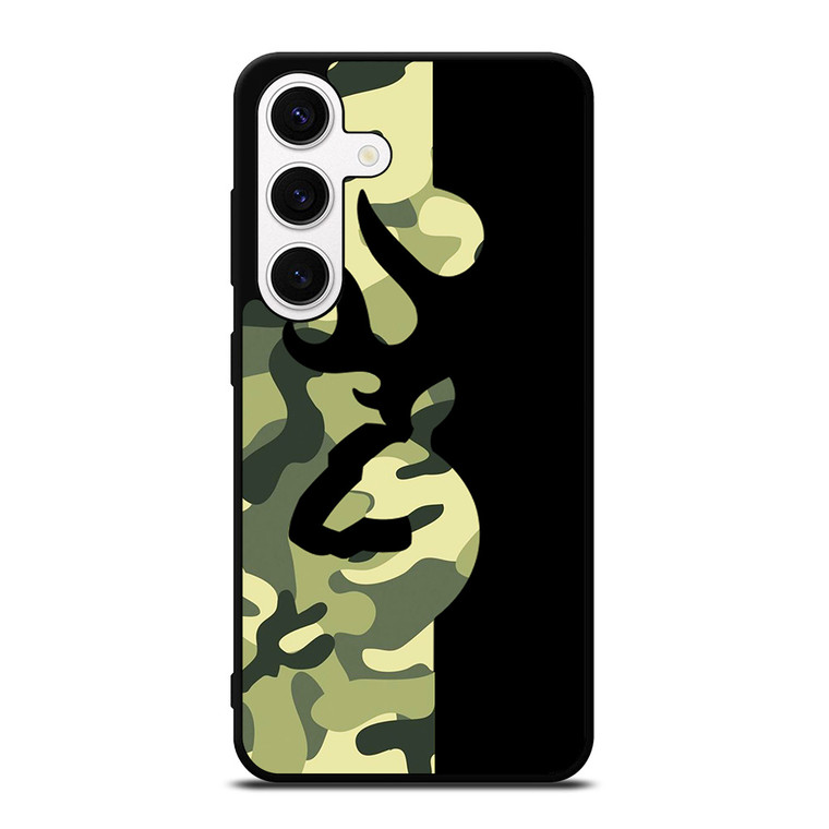 BROWNING LOGO CAMO BLACK Samsung Galaxy S24 Case Cover