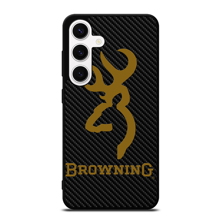 BROWNING LOGO CARBON Samsung Galaxy S24 Case Cover