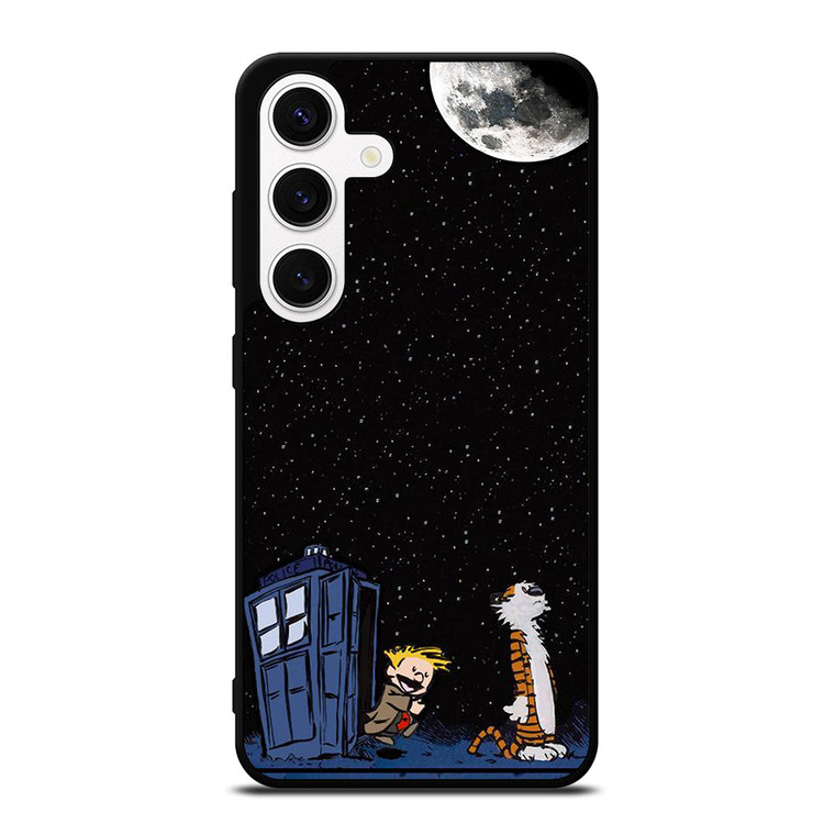 CALVIN AND HOBES TARDIS BOX Samsung Galaxy S24 Case Cover
