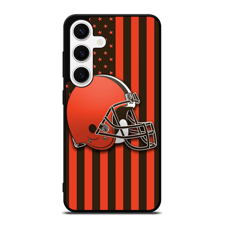 CLEVELAND BROWNS FLAG Samsung Galaxy S24 Case Cover