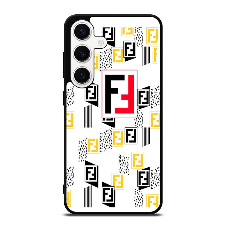 FENDI ROMA LOGO WHITE Samsung Galaxy S24 Case Cover