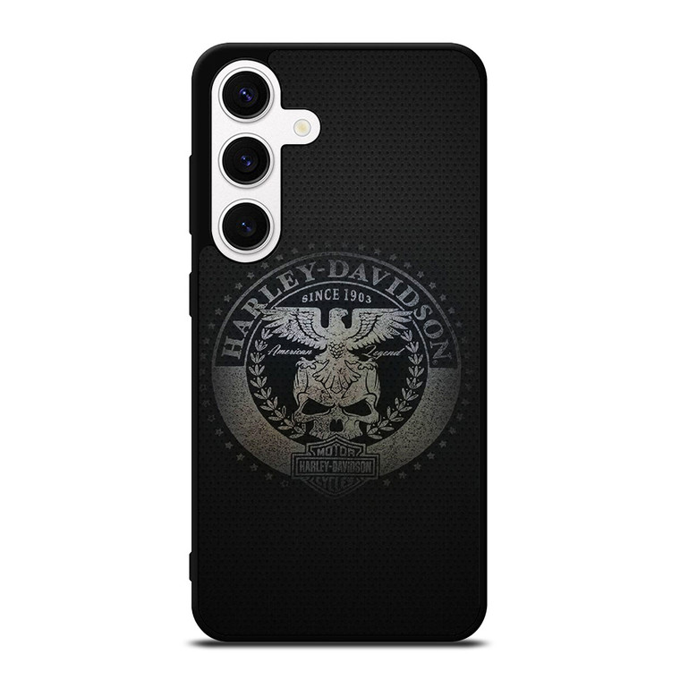 HARLEY DAVIDSON MOTORCYCLES COMPANY CARBON LOGO Samsung Galaxy S24 Case Cover