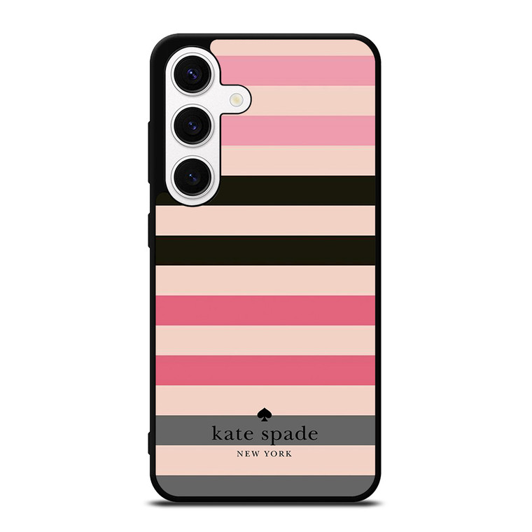 KATE SPADE NEW YORK LOGO STRIPES PATTERN Samsung Galaxy S24 Case Cover