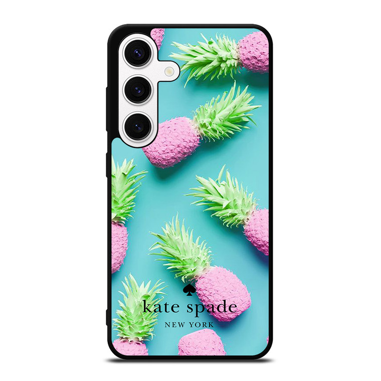 KATE SPADE NEW YORK LOGO SUMMER PINEAPPLE ICON Samsung Galaxy S24 Case Cover
