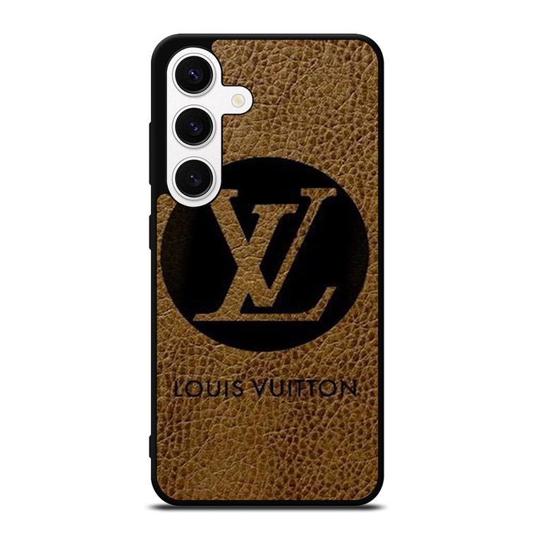 LOUIS VUITTON PARIS LV LOGO LEATHER Samsung Galaxy S24 Case Cover