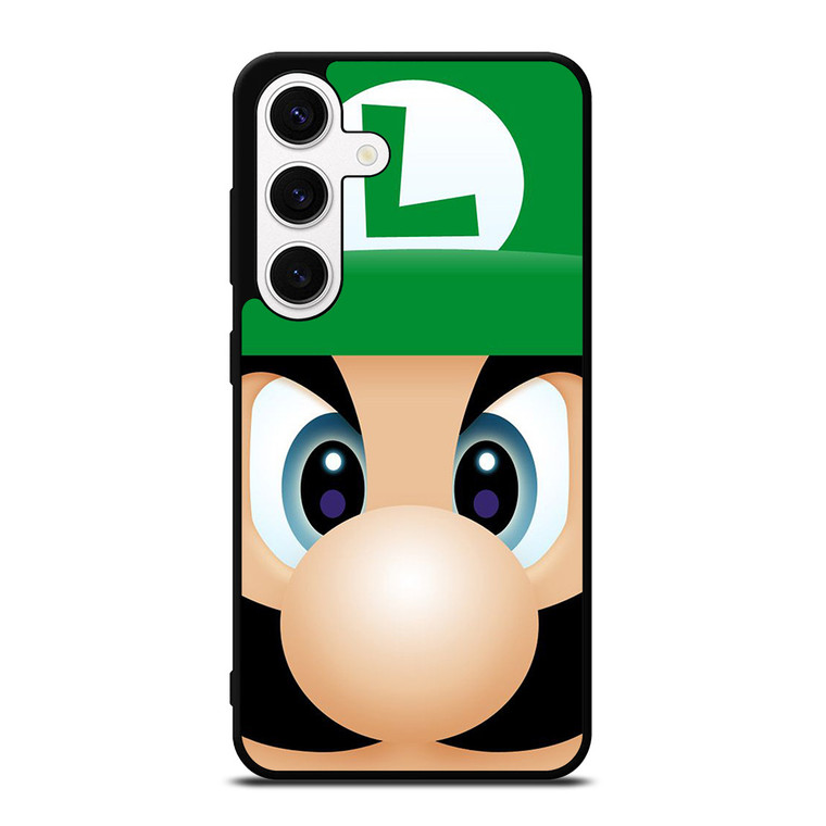 LUIGI SUPER MARIO FACE Samsung Galaxy S24 Case Cover