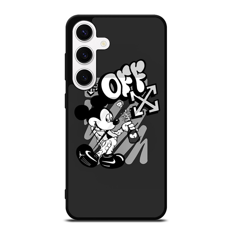 MICKEY MOUSE OFF WHITE LOGO Samsung Galaxy S24 Case Cover