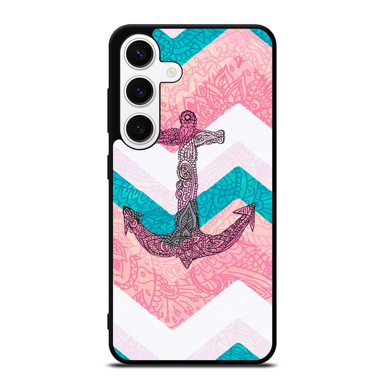 PAISLEY TRIBAL NAUTICAL ANCHOR Samsung Galaxy S24 Case Cover