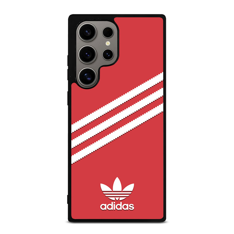 ADIDAS ORIGINALS STRIPES SCARLET RED Samsung Galaxy S24 Ultra Case Cover