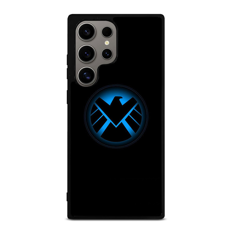 AGENTS OF SHIELD MARVEL LOGO BLUE Samsung Galaxy S24 Ultra Case Cover