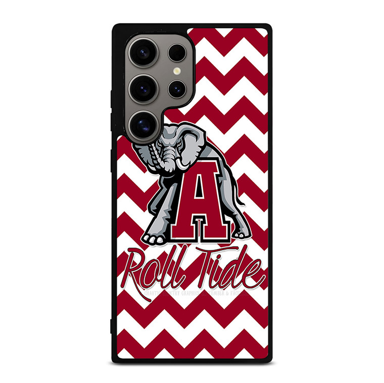 ALABAMA CRIMSON TIDE STRIP ROLL Samsung Galaxy S24 Ultra Case Cover