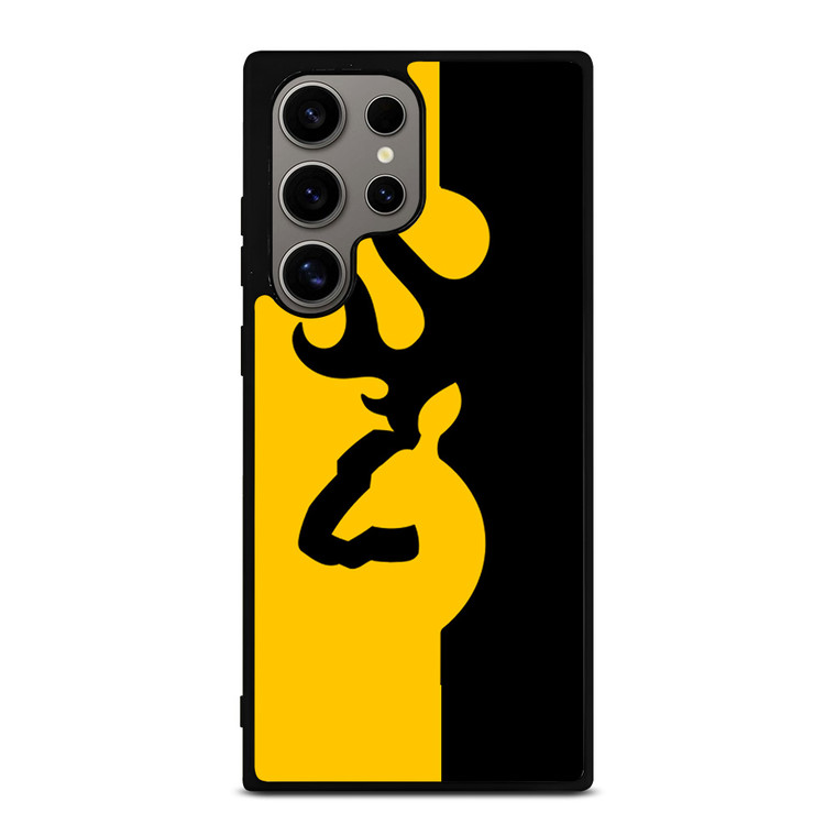 BROWNING LOGO BLACK YELLOW Samsung Galaxy S24 Ultra Case Cover